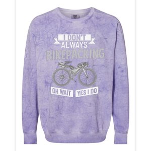 Bikepacking Bike Funny Riding Bikepack Touring Colorblast Crewneck Sweatshirt