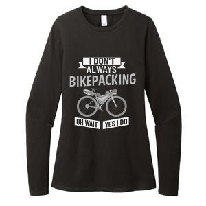 Bikepacking Bike Funny Riding Bikepack Touring Womens CVC Long Sleeve Shirt