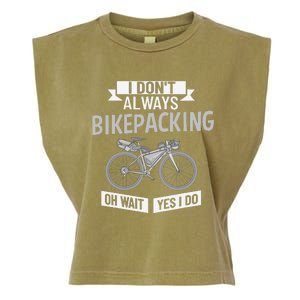 Bikepacking Bike Funny Riding Bikepack Touring Garment-Dyed Women's Muscle Tee