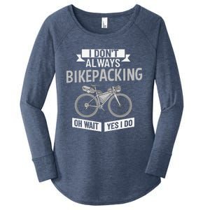 Bikepacking Bike Funny Riding Bikepack Touring Women's Perfect Tri Tunic Long Sleeve Shirt