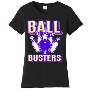 Ball Busters Funny Bowling Design Bowling League Women's T-Shirt