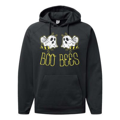 Boo Bees Funny Couples Halloween Costume For Adult Her Performance Fleece Hoodie