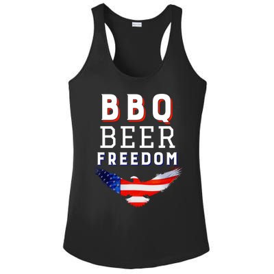 Bbq Beer Freedom 2020 Proud American Usa America Meaningful Gift Ladies PosiCharge Competitor Racerback Tank