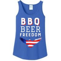 Bbq Beer Freedom 2020 Proud American Usa America Meaningful Gift Ladies Essential Tank