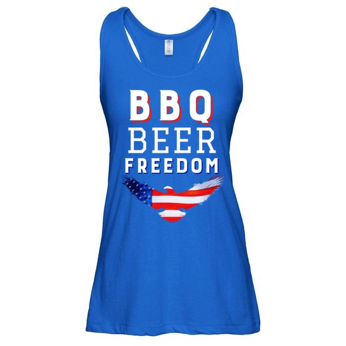 Bbq Beer Freedom 2020 Proud American Usa America Meaningful Gift Ladies Essential Flowy Tank