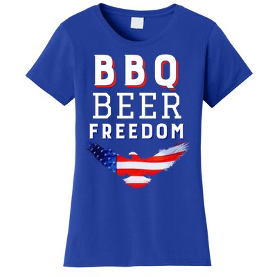 Bbq Beer Freedom 2020 Proud American Usa America Meaningful Gift Women's T-Shirt