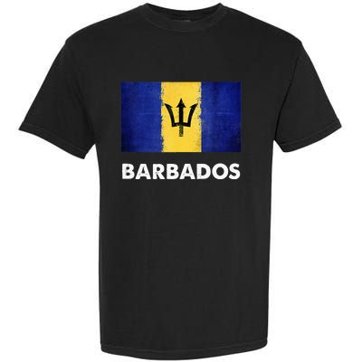 Barbadian Barbados Flag Garment-Dyed Heavyweight T-Shirt