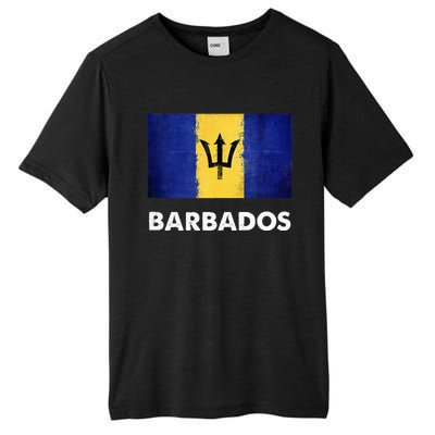 Barbadian Barbados Flag Tall Fusion ChromaSoft Performance T-Shirt