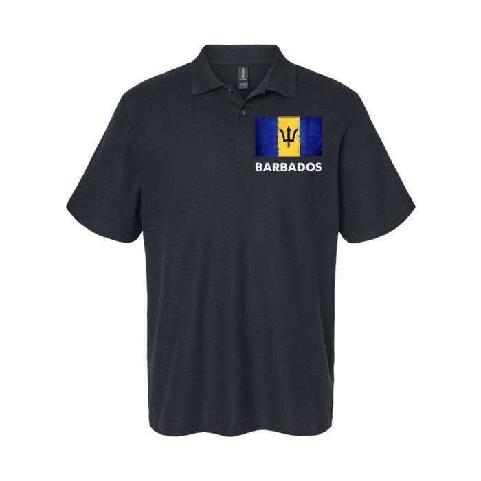 Barbadian Barbados Flag Softstyle Adult Sport Polo