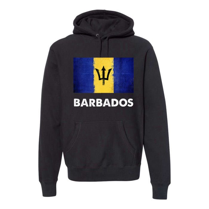 Barbadian Barbados Flag Premium Hoodie