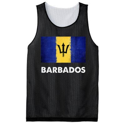 Barbadian Barbados Flag Mesh Reversible Basketball Jersey Tank