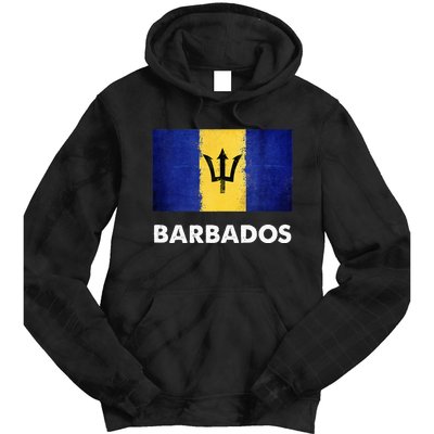 Barbadian Barbados Flag Tie Dye Hoodie