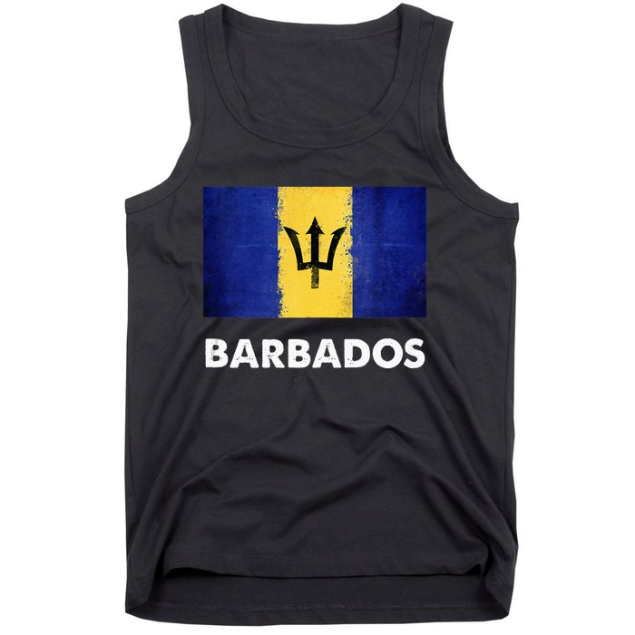 Barbadian Barbados Flag Tank Top