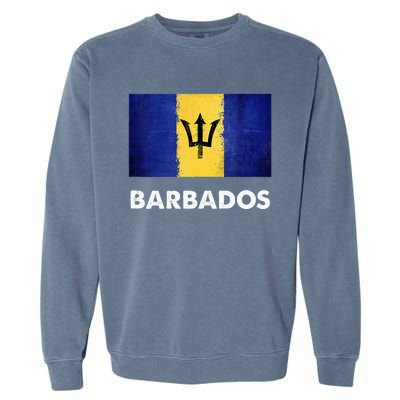 Barbadian Barbados Flag Garment-Dyed Sweatshirt