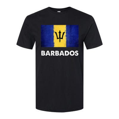 Barbadian Barbados Flag Softstyle CVC T-Shirt