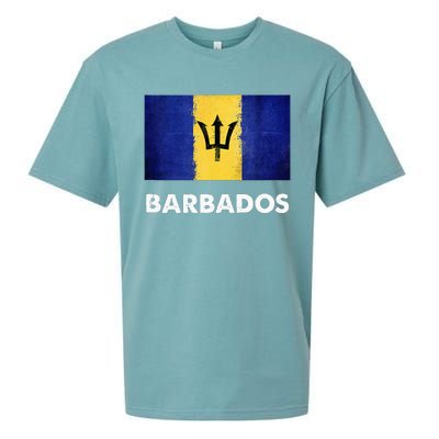 Barbadian Barbados Flag Sueded Cloud Jersey T-Shirt