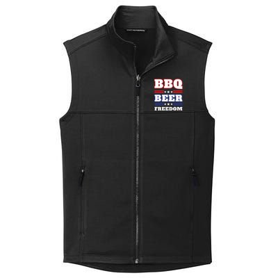 Bbq Beer Freedom 2020 Proud Gift Collective Smooth Fleece Vest