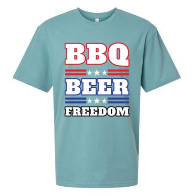 Bbq Beer Freedom 2020 Proud Gift Sueded Cloud Jersey T-Shirt