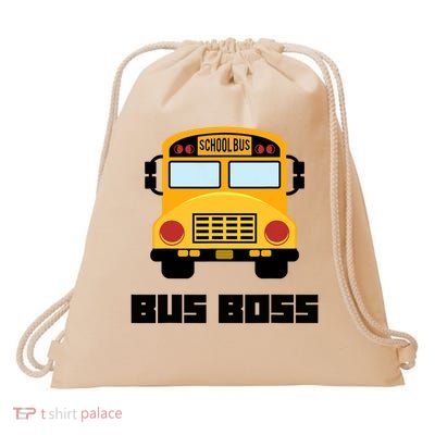 Bus Boss Funny Yellow School Bus Driver Drawstring Bag