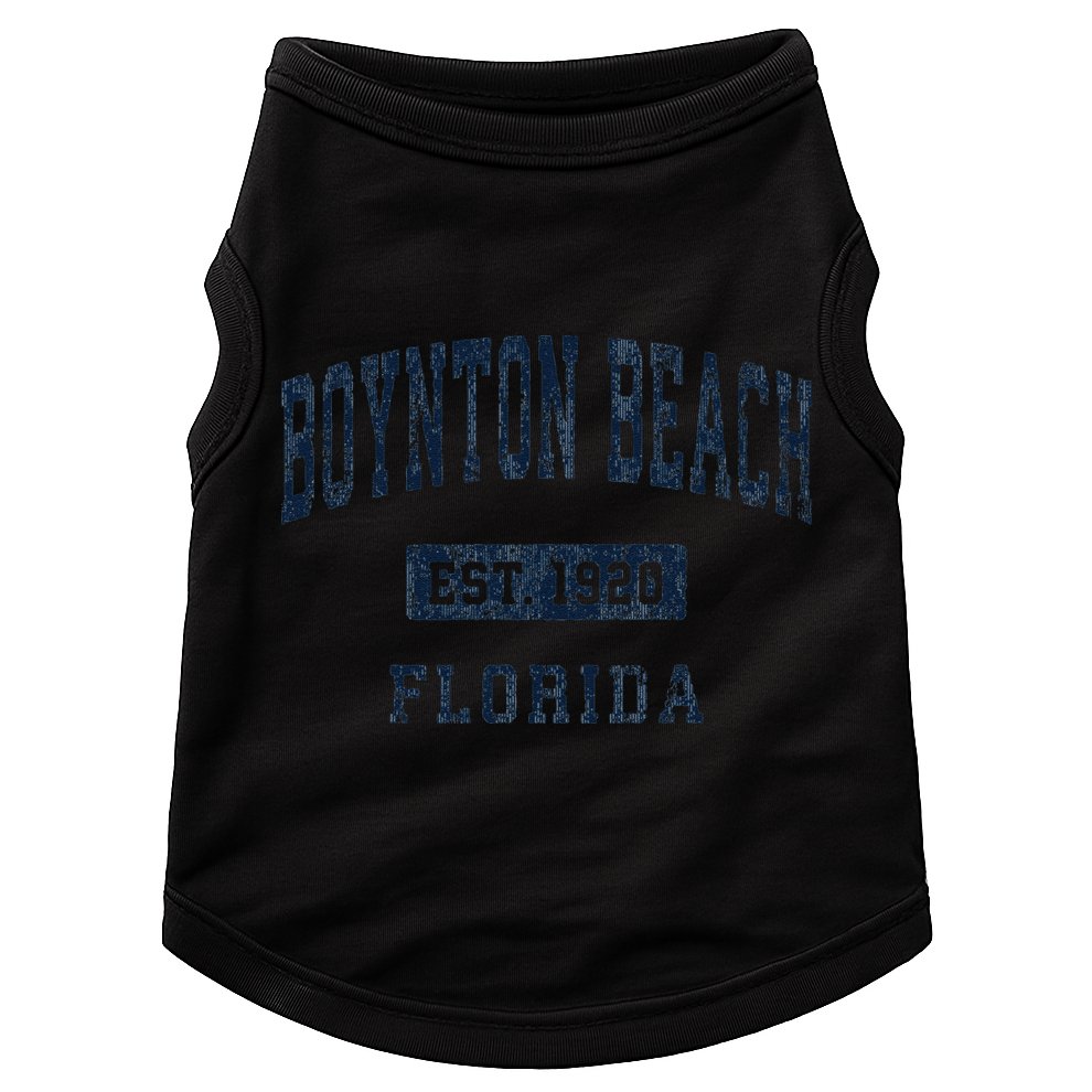Boynton Beach Florida Fl Vintage Athletic Sports Doggie Tank