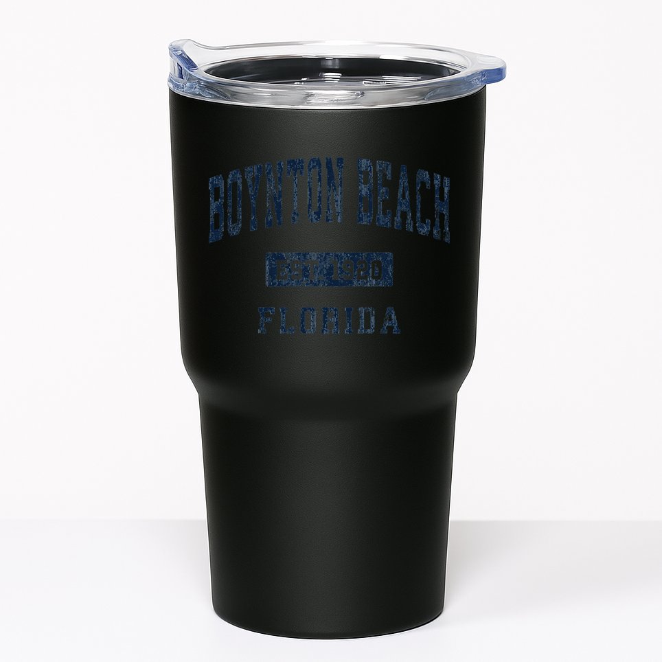Boynton Beach Florida Fl Vintage Athletic Sports Tumbler
