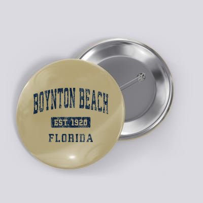 Boynton Beach Florida Fl Vintage Athletic Sports Button