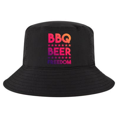 Bbq Beer Freedom 4th Of July Summer Party Gift America Usa Gift Cool Comfort Performance Bucket Hat