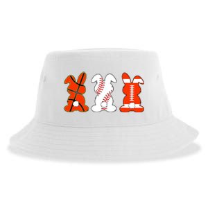 Basketball Baseball Football Sports Easter Bunny Rabbits Sustainable Bucket Hat