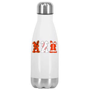 Basketball Baseball Football Sports Easter Bunny Rabbits Stainless Steel Insulated Water Bottle