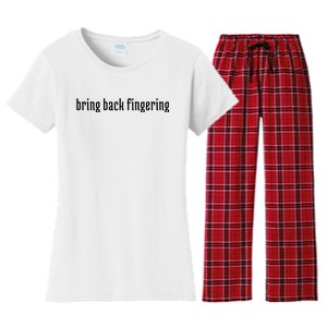 Bring Back Fingering Women's Flannel Pajama Set