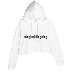 Bring Back Fingering Crop Fleece Hoodie