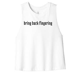 Bring Back Fingering Women's Racerback Cropped Tank