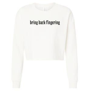 Bring Back Fingering Cropped Pullover Crew