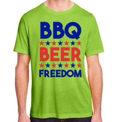 Bbq Beer Freedom 4th Of July Summer Party Gift America Usa Great Gift Adult ChromaSoft Performance T-Shirt