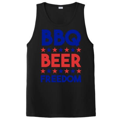 Bbq Beer Freedom 4th Of July Summer Party Gift America Usa Great Gift PosiCharge Competitor Tank