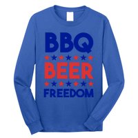 Bbq Beer Freedom 4th Of July Summer Party Gift America Usa Great Gift Long Sleeve Shirt