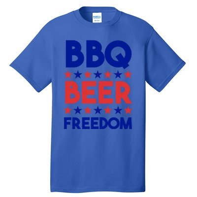 Bbq Beer Freedom 4th Of July Summer Party Gift America Usa Great Gift Tall T-Shirt