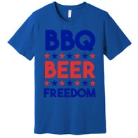 Bbq Beer Freedom 4th Of July Summer Party Gift America Usa Great Gift Premium T-Shirt