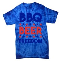 Bbq Beer Freedom 4th Of July Summer Party Gift America Usa Great Gift Tie-Dye T-Shirt