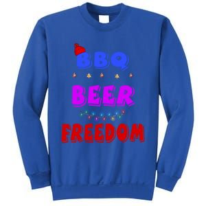 Bbq Beer Freedom America Christmas Cute Gift Sweatshirt