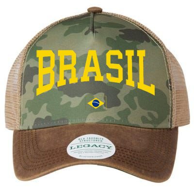 Brasil Brazilian Flag Green Legacy Tie Dye Trucker Hat