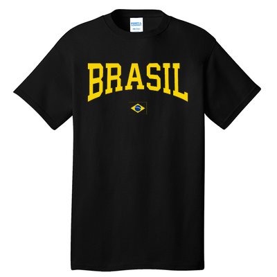 Brasil Brazilian Flag Green Tall T-Shirt