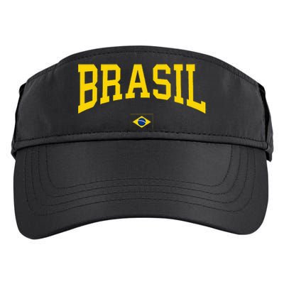 Brasil Brazilian Flag Green Adult Drive Performance Visor