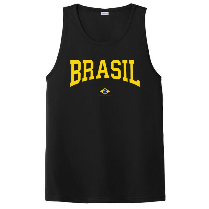 Brasil Brazilian Flag Green PosiCharge Competitor Tank