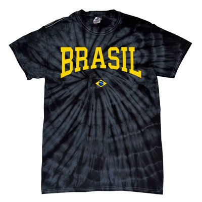 Brasil Brazilian Flag Green Tie-Dye T-Shirt