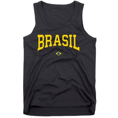 Brasil Brazilian Flag Green Tank Top