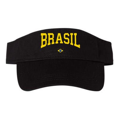 Brasil Brazilian Flag Green Valucap Bio-Washed Visor