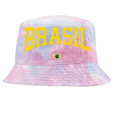 Brasil Brazilian Flag Green Tie-Dyed Bucket Hat