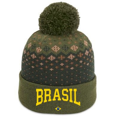 Brasil Brazilian Flag Green The Baniff Cuffed Pom Beanie