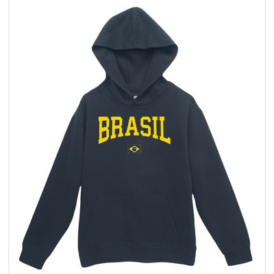 Brasil Brazilian Flag Green Urban Pullover Hoodie